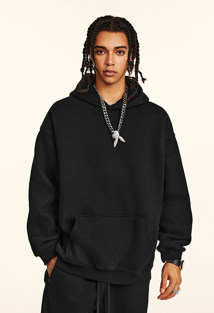 Fleece Lining Oversize Hoodie & Fleece Lining Sweatpants WN9945-K
