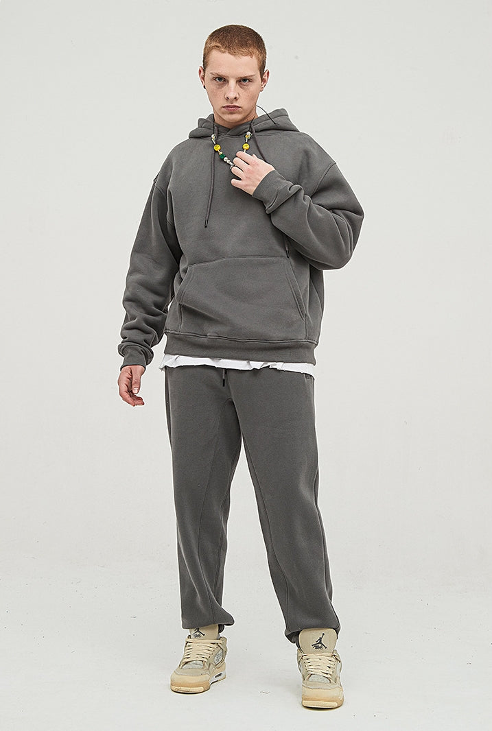 Fleece Lining Oversize Hoodie & Fleece Lining Sweatpants WN9945-K2